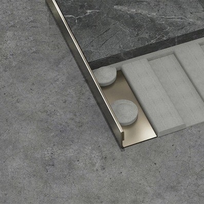 Runde Form Fliesen Ecke Trim Aluminium mit angepasster Farbe und Präzisionsschneiden