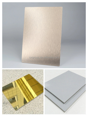 angepasste Farben Aluminiumlegierung Türmaterial ACP Wandplatten für Außenanwendungen