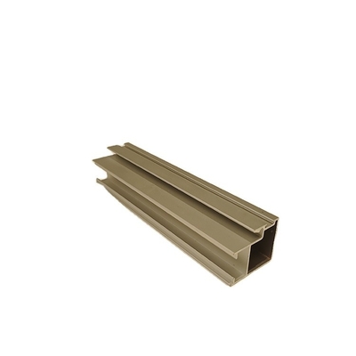 Customized T-Profil Aluminium Extrusionsprofil für Schrank Türen erfüllen GB-Standard