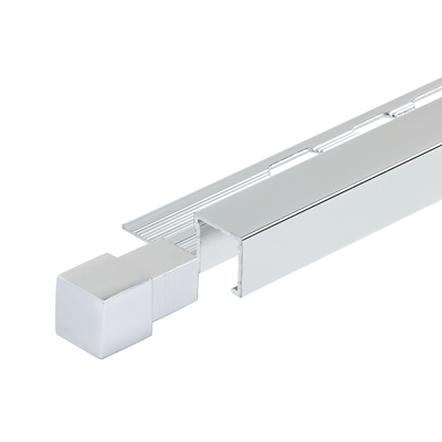 Aluminiumchrom Quadrat-Box-Abschnitt Fliesen-Trim für 6063 Aluminiumlegierung Struktur Profil