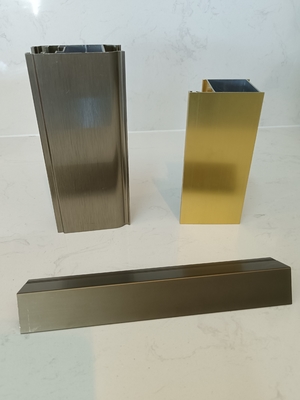 U-Kanal aus poliertem goldenem Aluminium für Aluminiumrahmenprofile aus 6063-T5