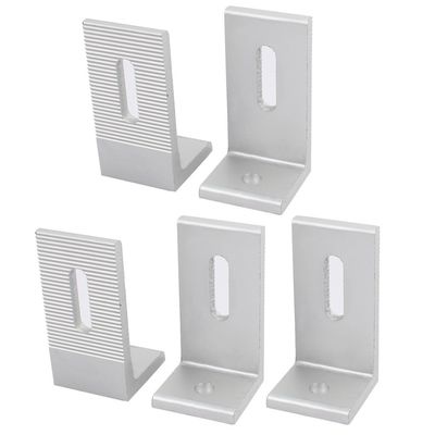 6063-T5 Aluminiumrahmen Aluminium 90° Winkelprofile für Fassadenbefestigungsanker