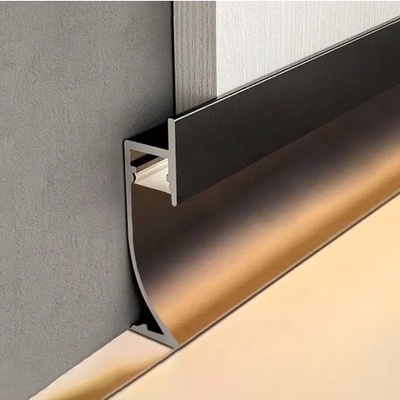 Moderne Wohnung schwarze Aluminium-Schienenprofile mit Led-Leuchten GB5237-2008 Standard
