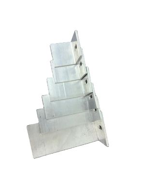 Customized OEM Aluminium Extrusions Profile Silber Anodisierung Eckstange L-Form Profil