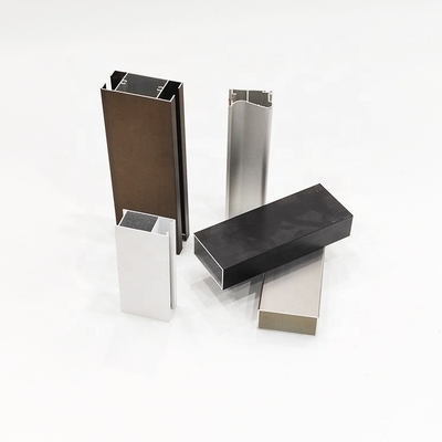 angepasste Farben Sandstrahlen Anodisiertes Aluminiumprofil für Südamerika Schiebetüren