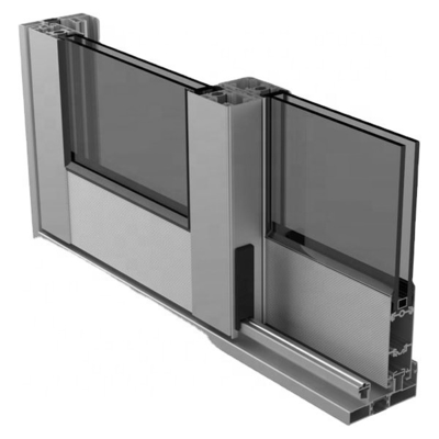 angepasste Farben Sandstrahlen Anodisiertes Aluminiumprofil für Südamerika Schiebetüren