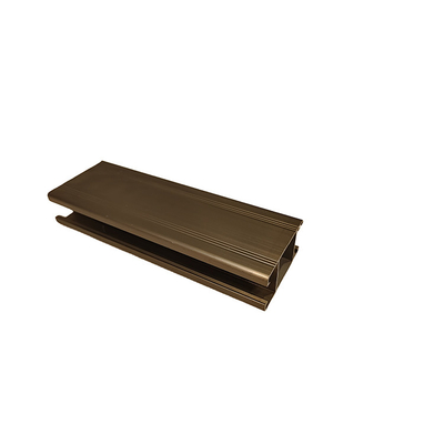 Anodisierte Veredelung 6061 6082 6063 Gold Extrudiertes Aluminium Profil für Fenster