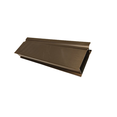 Anodisierte Veredelung 6061 6082 6063 Gold Extrudiertes Aluminium Profil für Fenster
