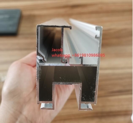 6063 Aluminiumprofile mit Anthrazitpulverbeschichtung für Fenster und Türen in Madagaskar