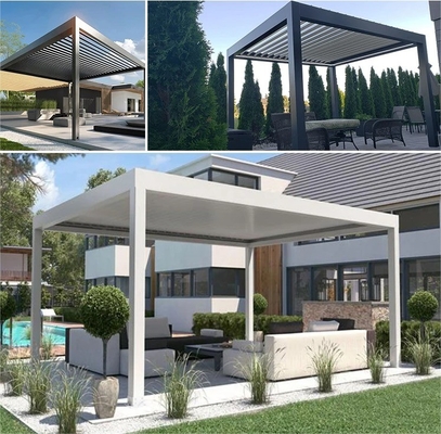 angepasste Farbe Aluminium Post Beam Gutters Blade Louver Rollschleifer für Pergola