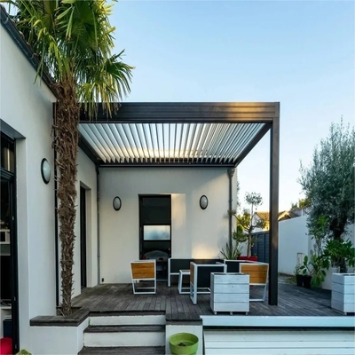 Wasserdichtes Louvre Dach Louver Pavillon Außenraum Aluminium Pergola mit modernem Design