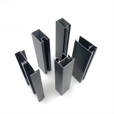 6063 6061 Quadratprofil aus Aluminiumlegierung für Fenster und Tür aus Aluminium in Bronzefarbe