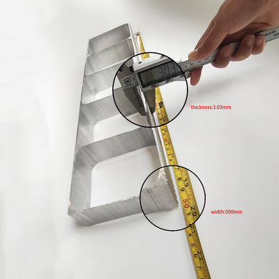 Großaluminiumprofil 6061 6063 mit dünnwandigen Quadratprofilen