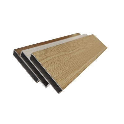angepasste Farbe Aluminium Holzkorn Profil für dekorative Außenwand oder Zaun