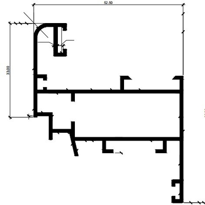 6063 6061 Profile aus Aluminiumlegierung für Fenster und Türen in Guatemala