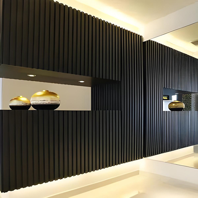 Anforderung des Kunden Aluminium Hintergrund Wanddekor Profile mit Holzkorn