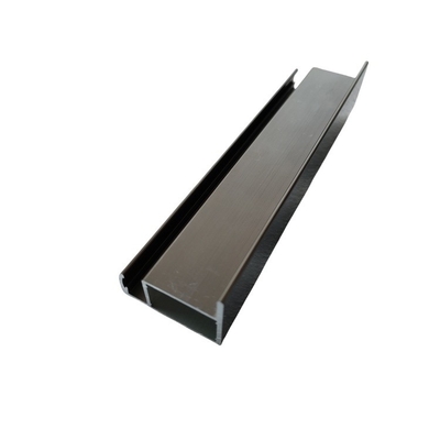Legierung 6063 T5 Anodisierte Pulverbeschichtung Holzkorn gebürstetes Gold Aluminiumprofile für Schränke Küchenschränke