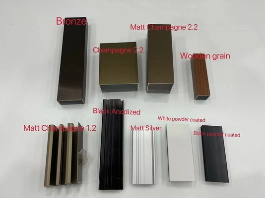 Anhui Shengxin Holzkorn Bolivien Aluminiumfenster- und Türprofil mit kundenspezifischer Anodisierung