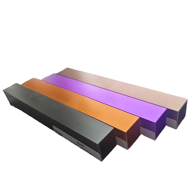 Aluminium Extrusionsprofil mit farbenfroher Anodisierungsoberfläche für Dekorationslinie Dorado