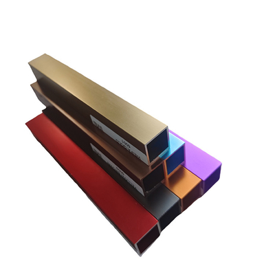 Aluminium Extrusionsprofil mit farbenfroher Anodisierungsoberfläche für Dekorationslinie Dorado