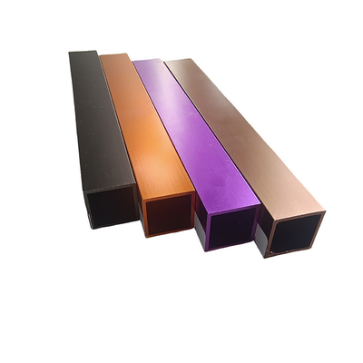 Aluminium Extrusionsprofil mit farbenfroher Anodisierungsoberfläche für Dekorationslinie Dorado