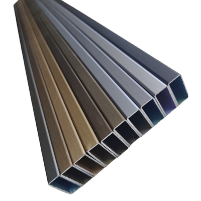6063 6061 Aluminiumlegiertes Gold Anodisiertes Aluminiumstreifen für kundenspezifische Extrusionsprofile