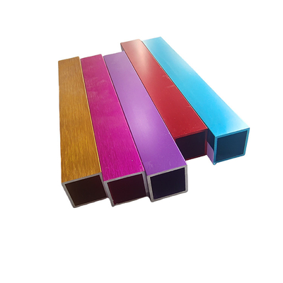 Aluminiumfarbenfarbenes anodiertes Rohrprofil zur Dekoration Tiefenprozesspräzisionsschneiden