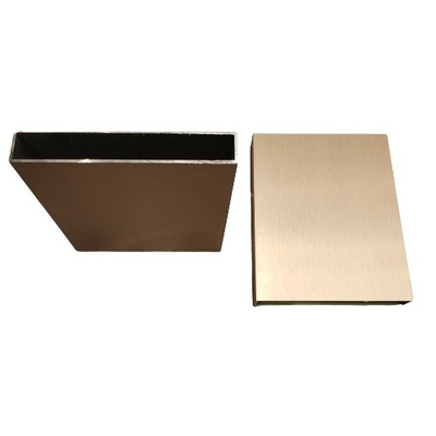 Titanium-Anodisierungs- gebürstete rechteckige Rohre Modernes Design Aluminiumlegierung Profil