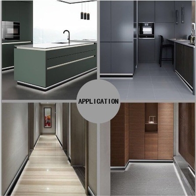 6000-Serie Aluminium Led Skirting Board mit ISO9001-Zertifikat für individuelle Anforderungen