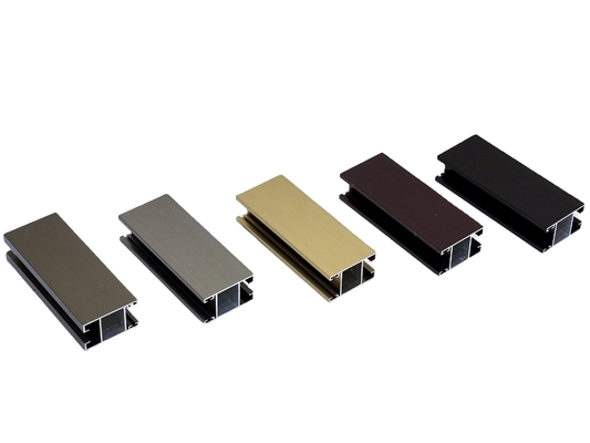T5 Temperatur angepasste Farbe Aluminiumprofil Extrusion für Fenster und Türen