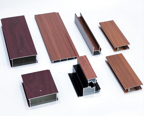 T5 Temperatur angepasste Farbe Aluminiumprofil Extrusion für Fenster und Türen
