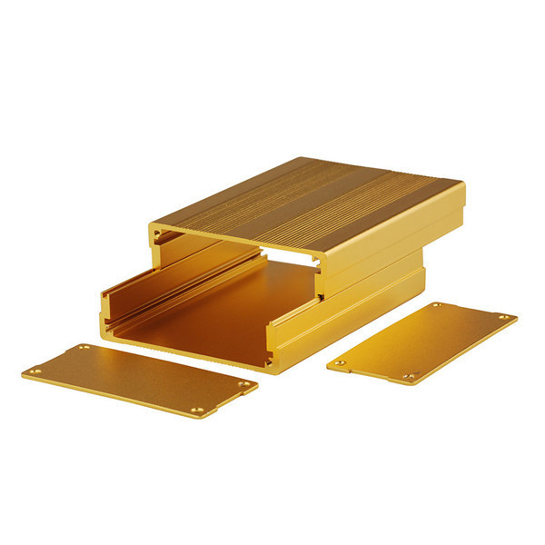T5 T6 Anodisierter Aluminiumwärmeschwimmer für benutzerdefinierte, extrudierte, an der Wand montierte elektronische Schachtel