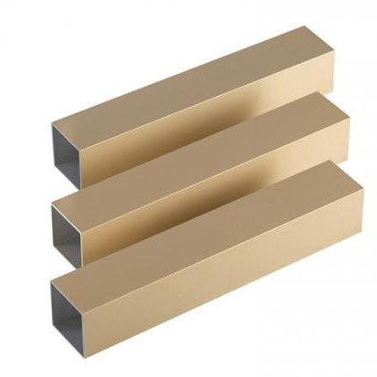 angepasste Farb-Titan-Gold-Aluminium-Schrank-Extrusionsprofile GB5237-2017 Standard