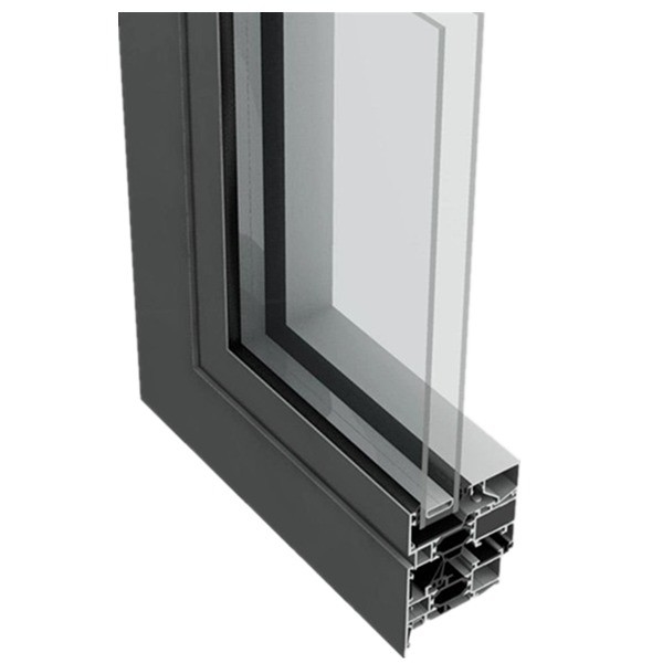 Doppelverglaser Rahmen 6063 T5 Aluminiumprofil für Fenster mit Verkleidung innerhalb von 5,8-6,0M Länge