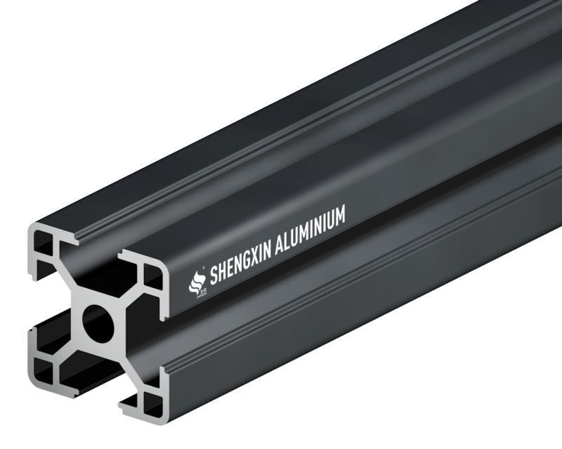 Dekorationen Schwarz Anodisiertes T-Schlitten Aluminium Extrusionsprofil 2020 4040 4545 4080 8080