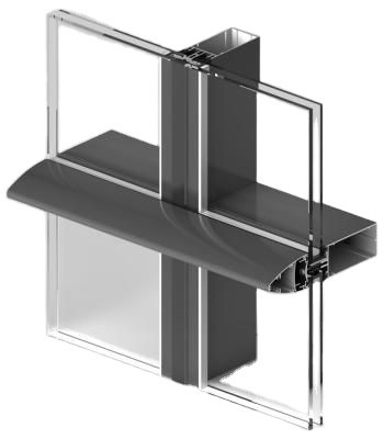 Schiebefensterrahmen Aluminium Extrudiertes Profil in der Mühlveredelung auf Wunsch des Kunden
