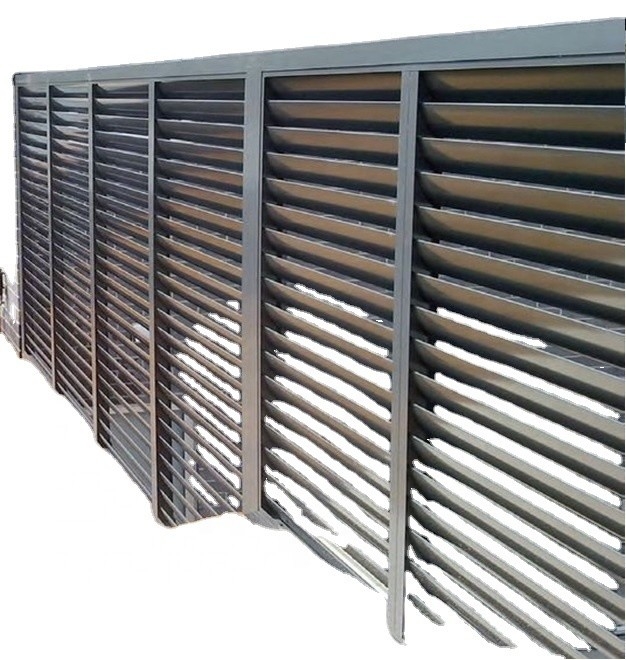 Aluminiumverstellbares Louvred-System für Außen-Außen-Privatsphäre Zaun-Türwand