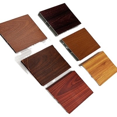 Architektonische und industrielle Aluminiumprofile aus Holzkorn für seitlich gehängte Türfenster