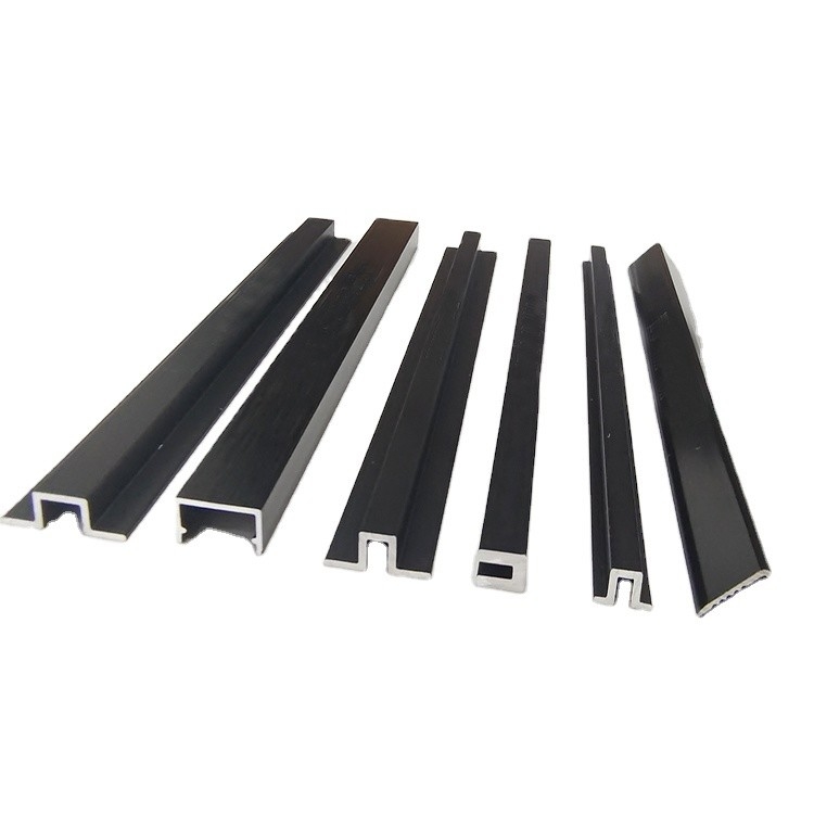 Dekoratives Aluminiumprofil für moderne Wohnungen Gold und Schwarz 0,8 mm-2,0 mm Dicke
