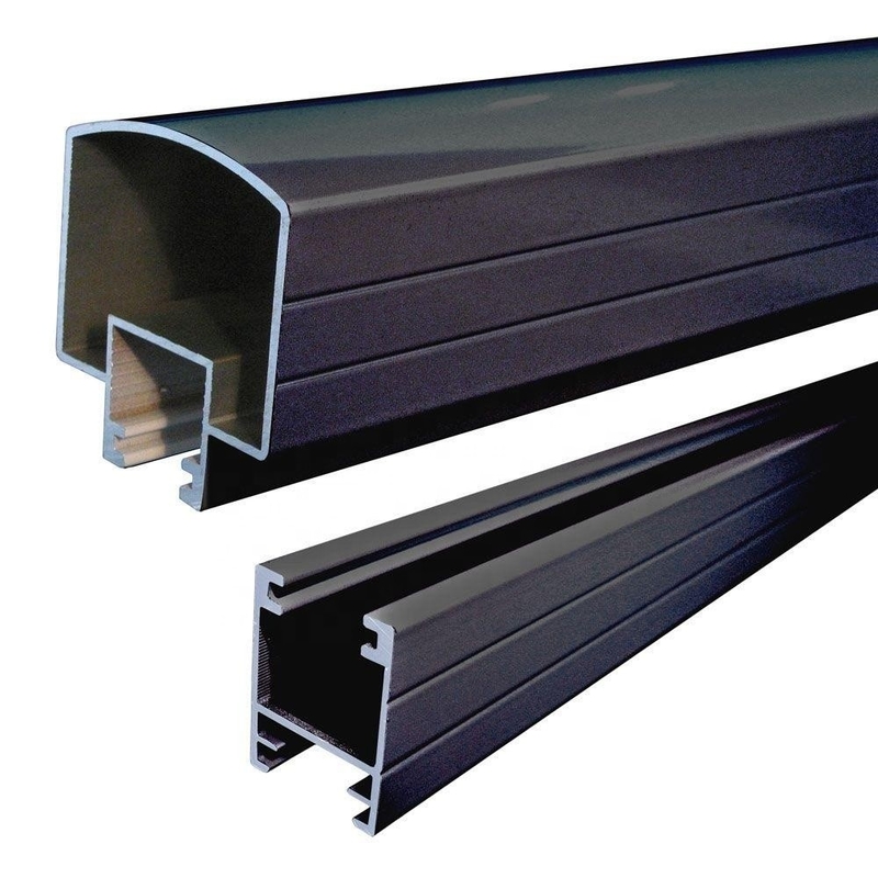 T5 Aluminium-U-Kanal-Glas-Handgelenk-Gitterbalustrade Postprofil für Terrassenzaun